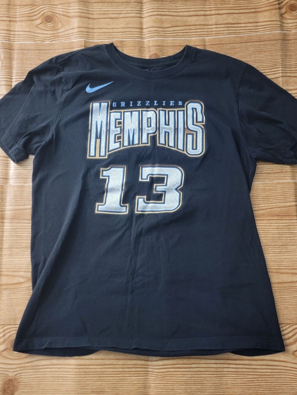 Nike Memphis Grizzlies City Edition Shirt Jaren Jackson Jr 13 Black Tee Men M